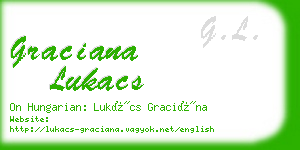 graciana lukacs business card